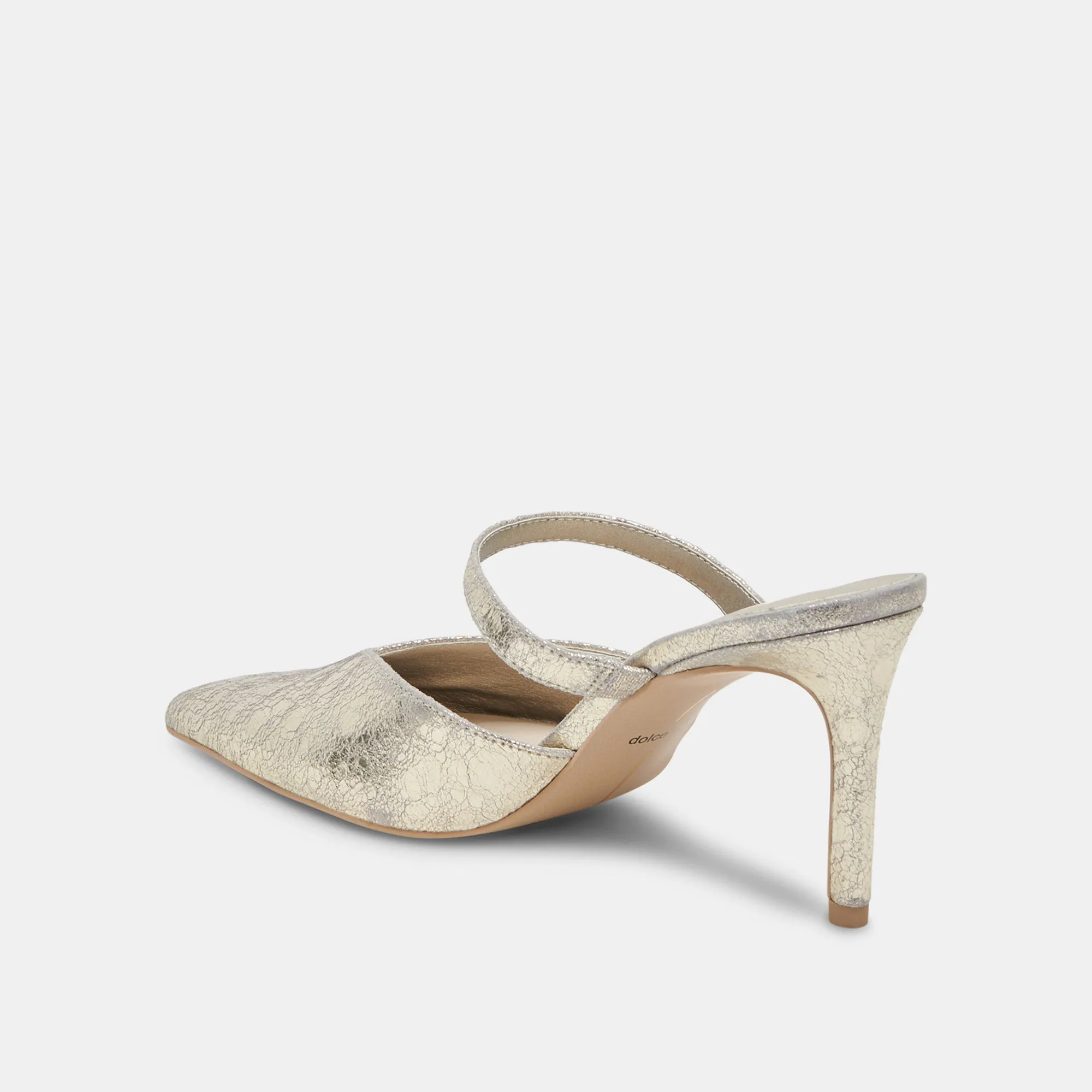 KANIKA TALONS PLATINE CUIR DISTRESSÉ