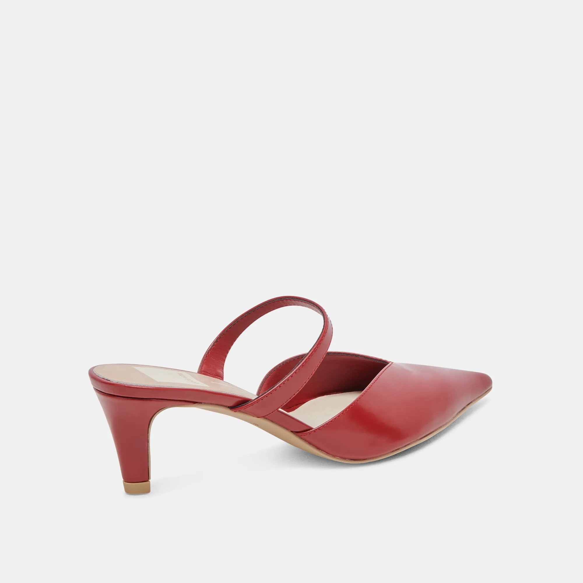 KANIKA TALONS MOYENS ROUGE VERNIS FROISSÉ