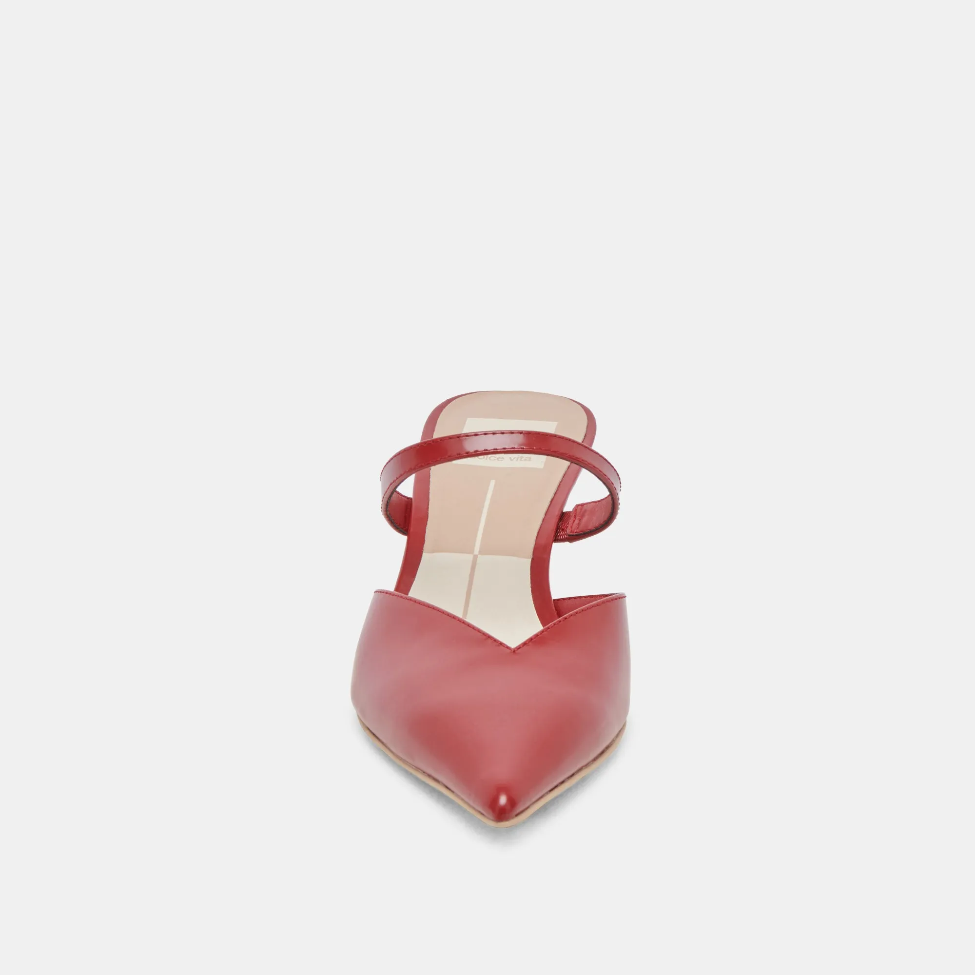 KANIKA TALONS MOYENS ROUGE VERNIS FROISSÉ