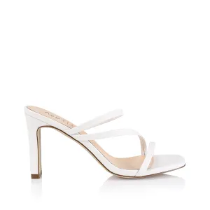 Mules Kipper à talon bloc - Blanc lisse