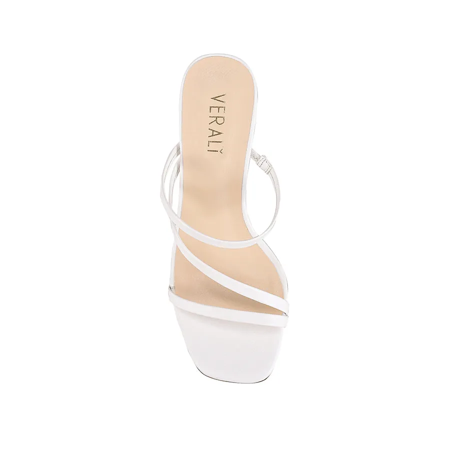 Mules Kipper à talon bloc - Blanc lisse