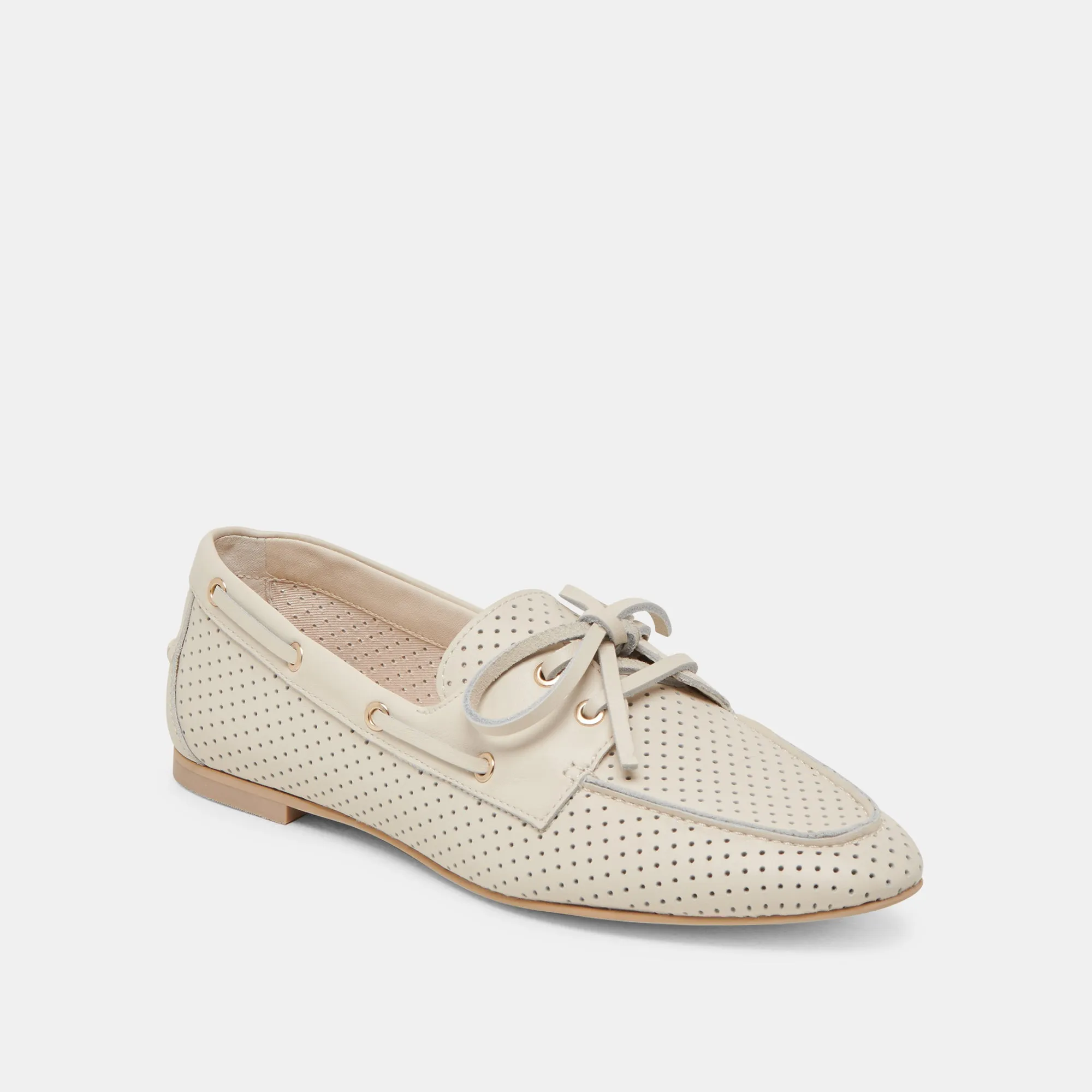 LAKIN LOAFERS IVOIRE CUIR PERFORÉ