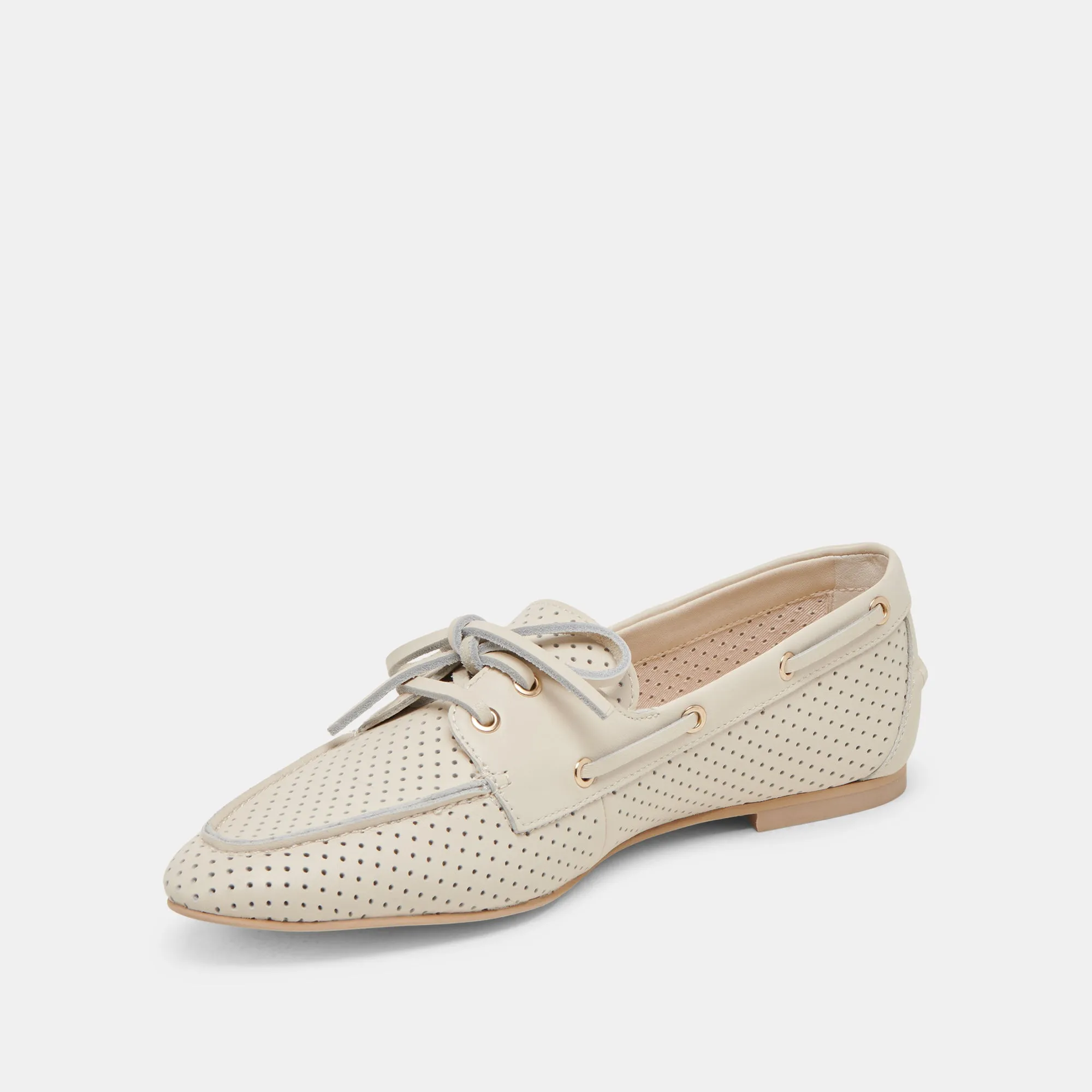 LAKIN LOAFERS IVOIRE CUIR PERFORÉ