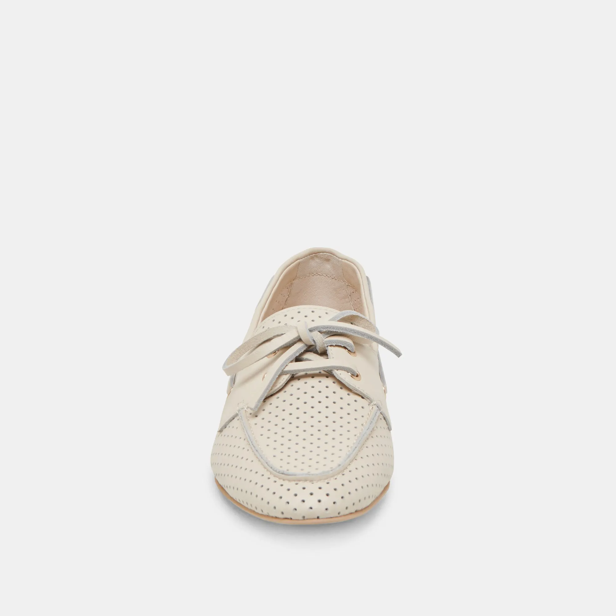 LAKIN LOAFERS IVOIRE CUIR PERFORÉ