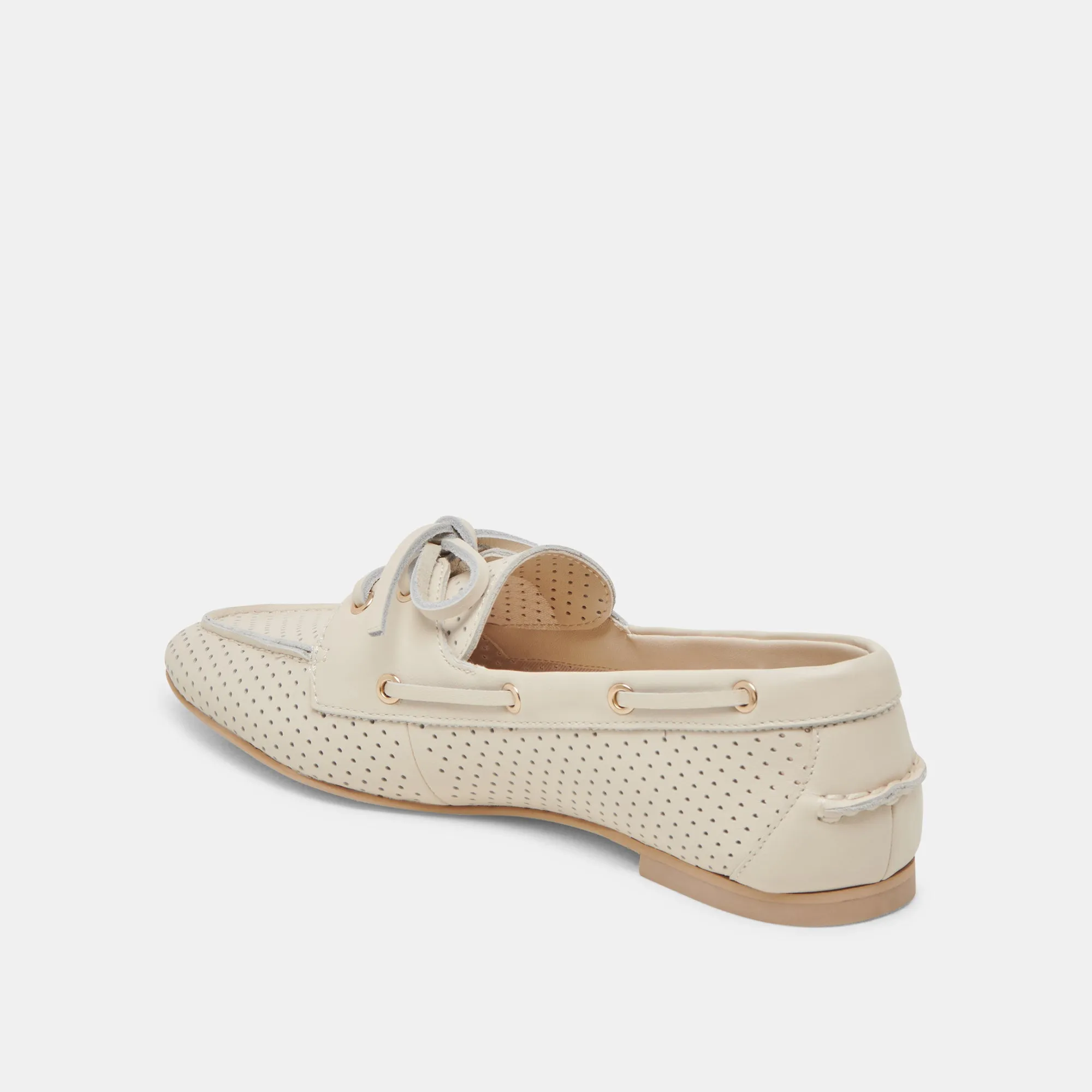 LAKIN LOAFERS IVOIRE CUIR PERFORÉ
