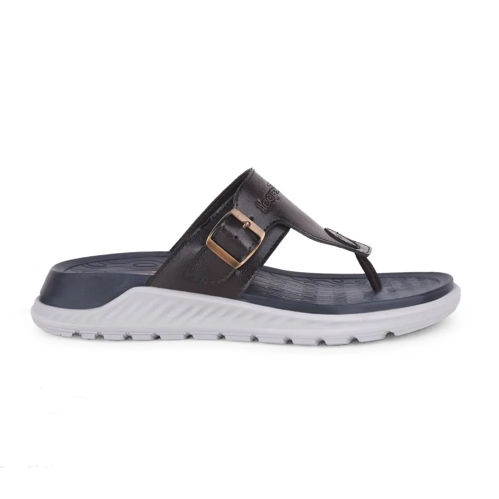 Leap7x By Liberty Mens CHARLY-1E Pantoufles Décontractées Marron Foncé