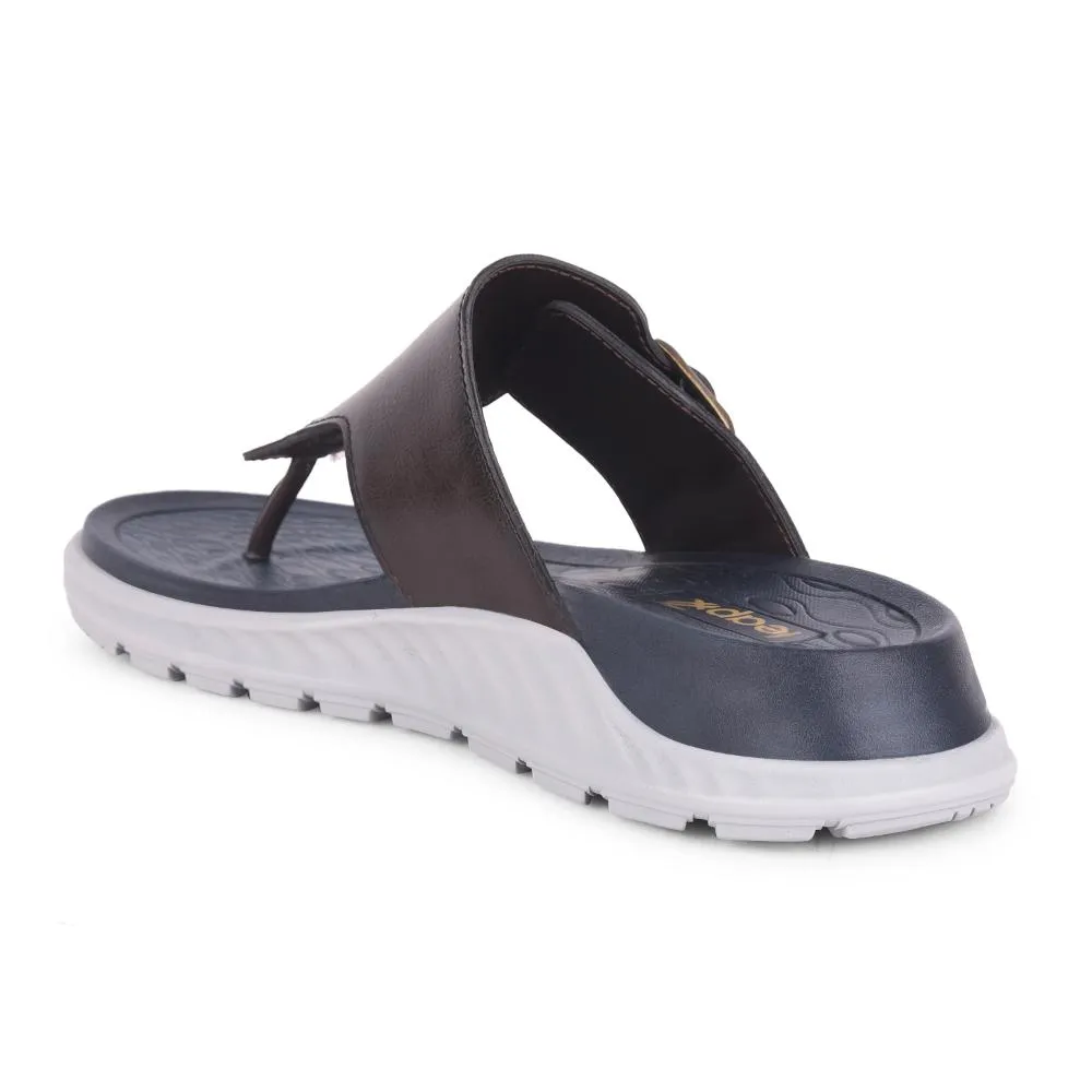 Leap7x By Liberty Mens CHARLY-1E Pantoufles Décontractées Marron Foncé