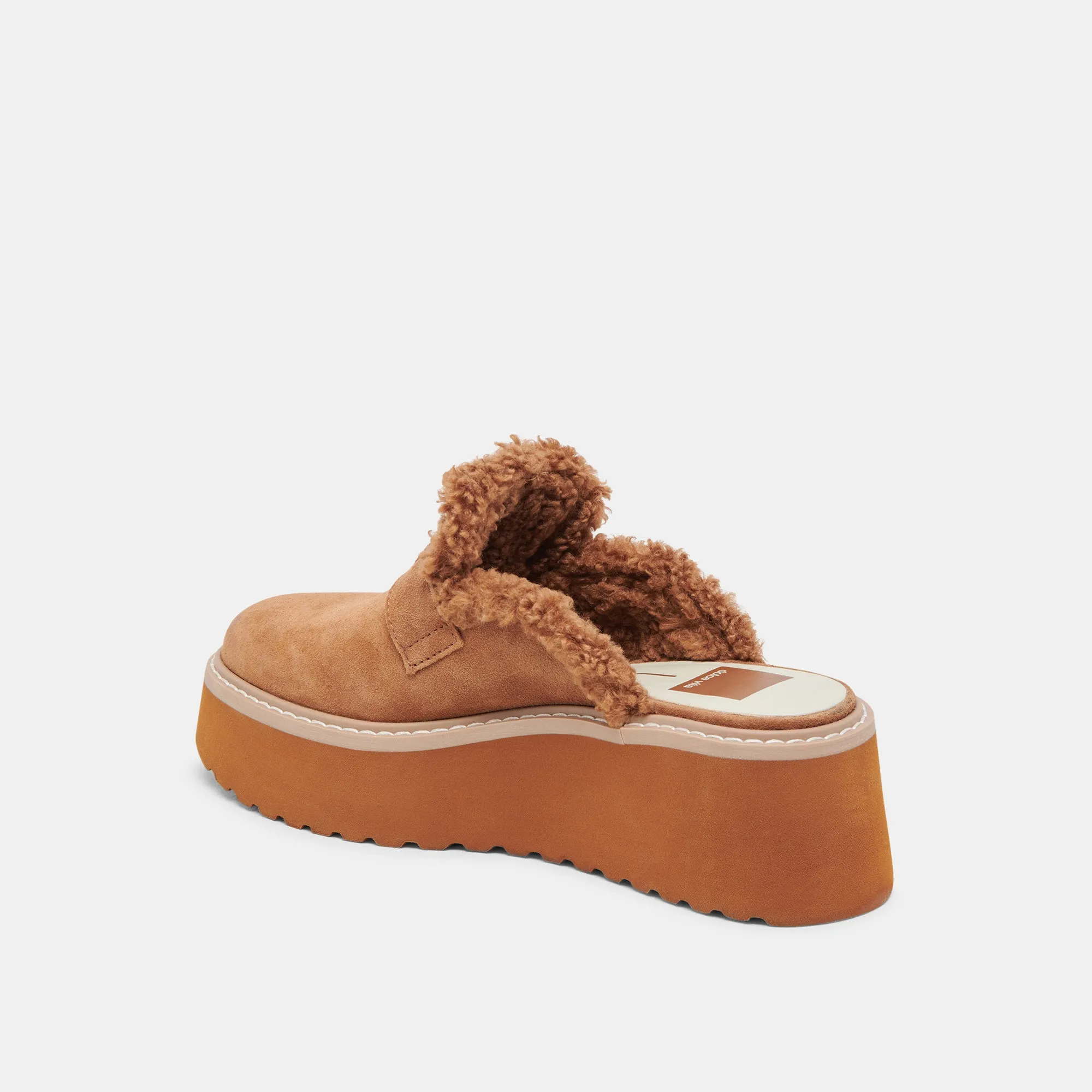 LELANI PLUSH FLATS PECAN SUÈDE
