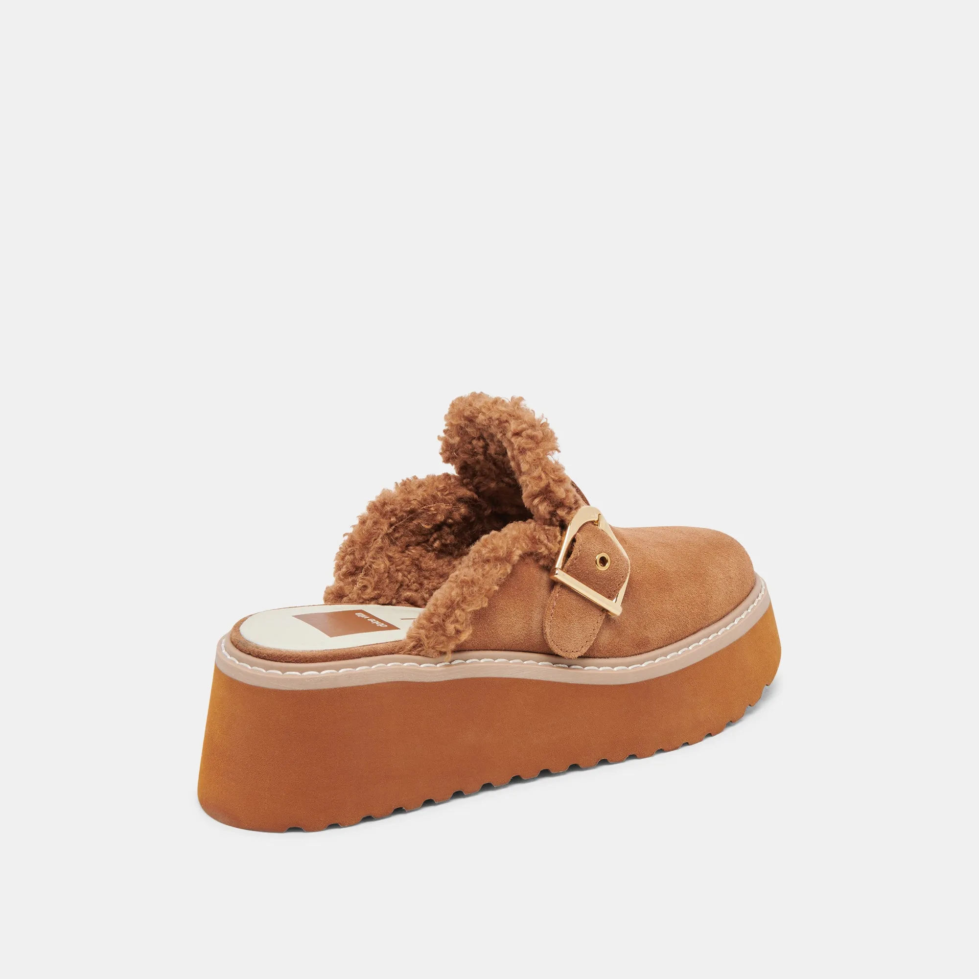 LELANI PLUSH FLATS PECAN SUÈDE