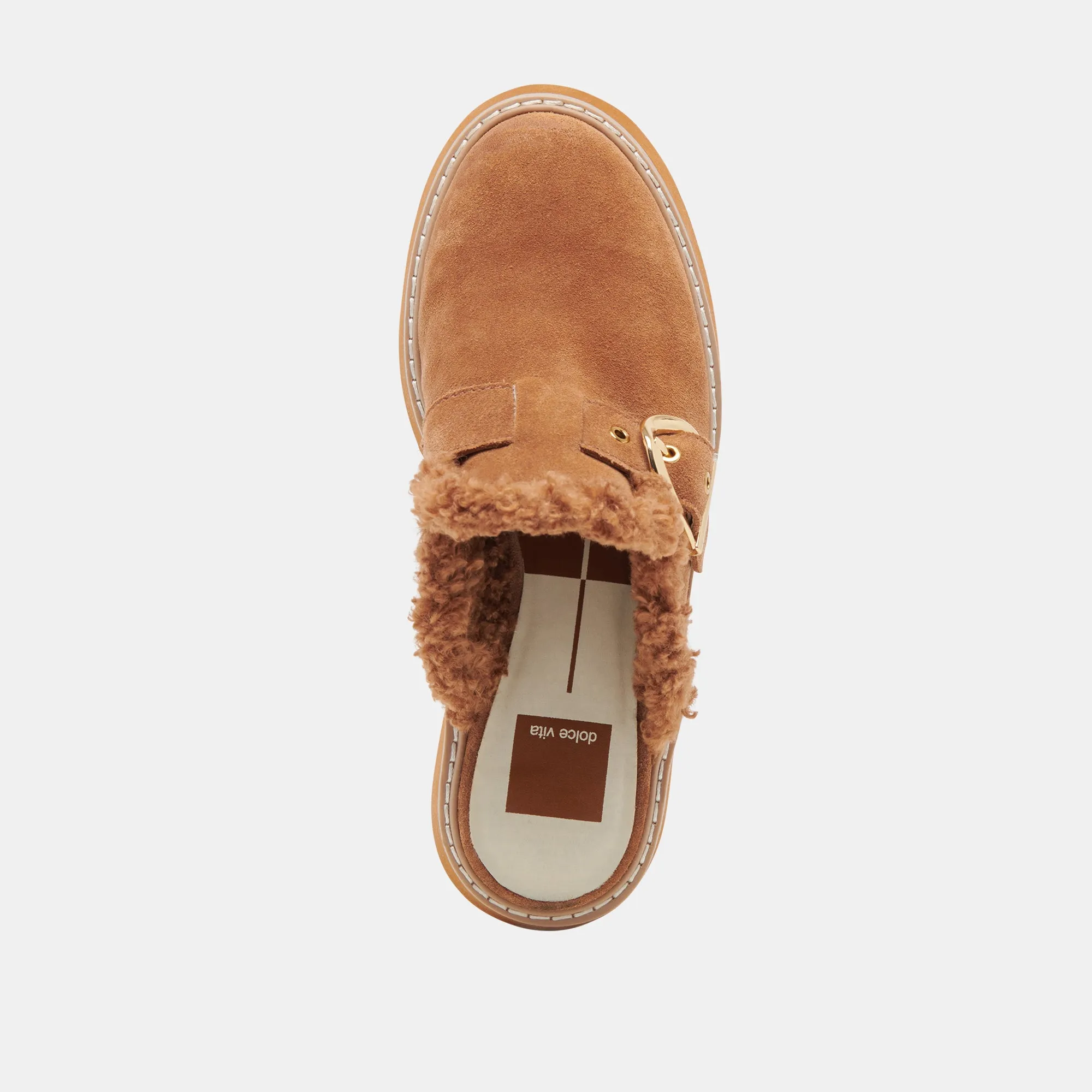 LELANI PLUSH FLATS PECAN SUÈDE