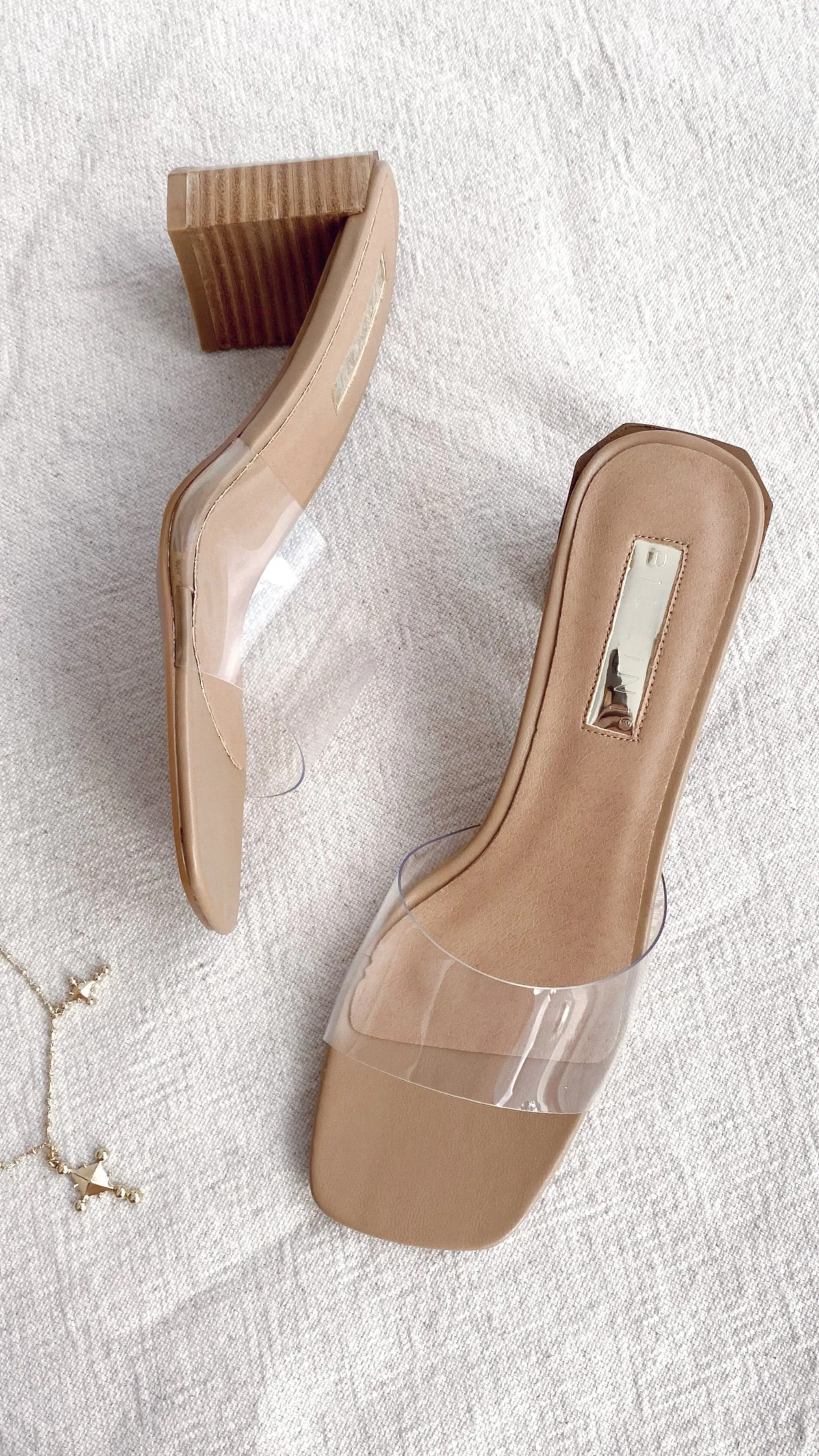 Lucy Heel - Argile/Transparent