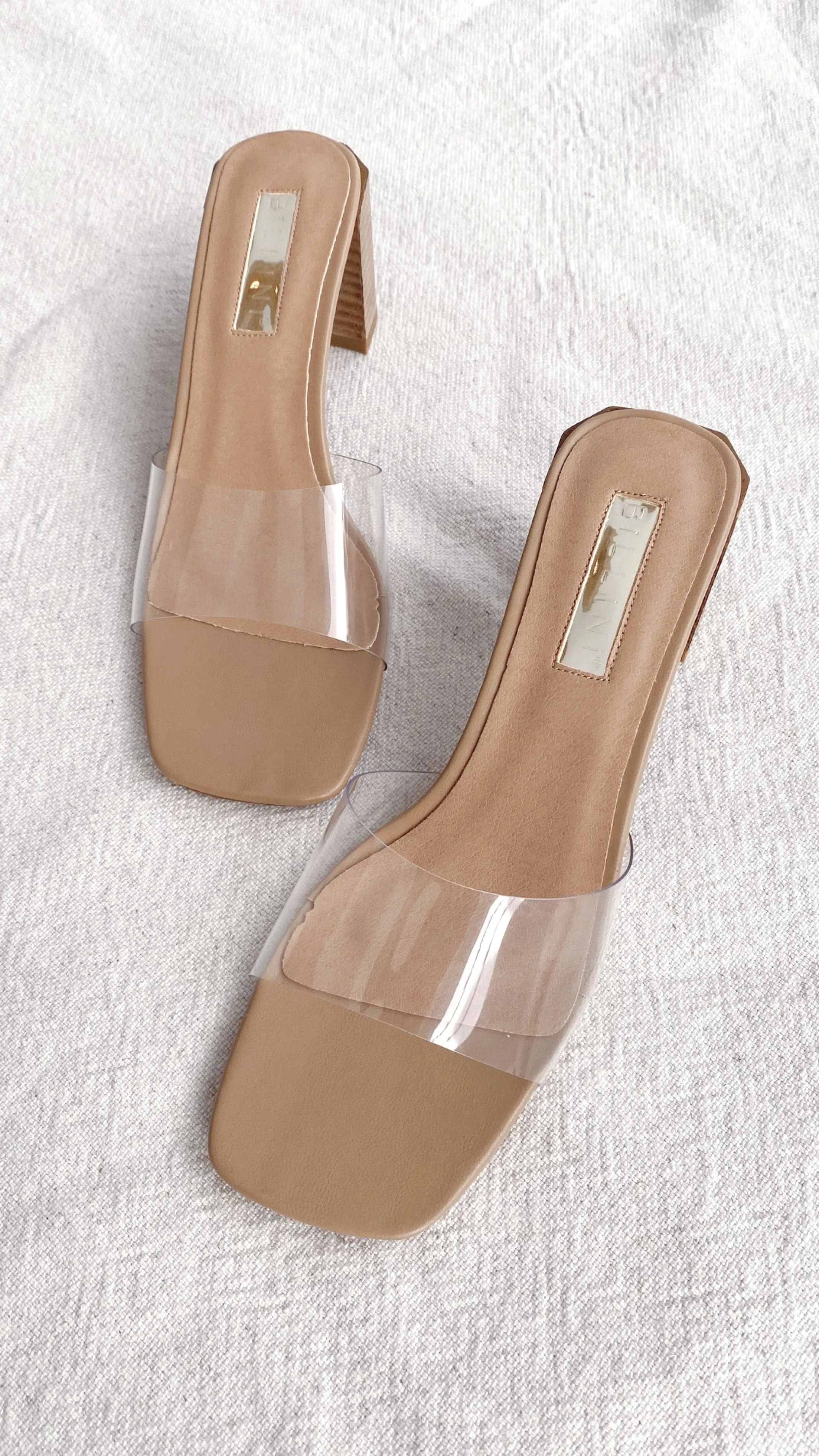 Lucy Heel - Argile/Transparent