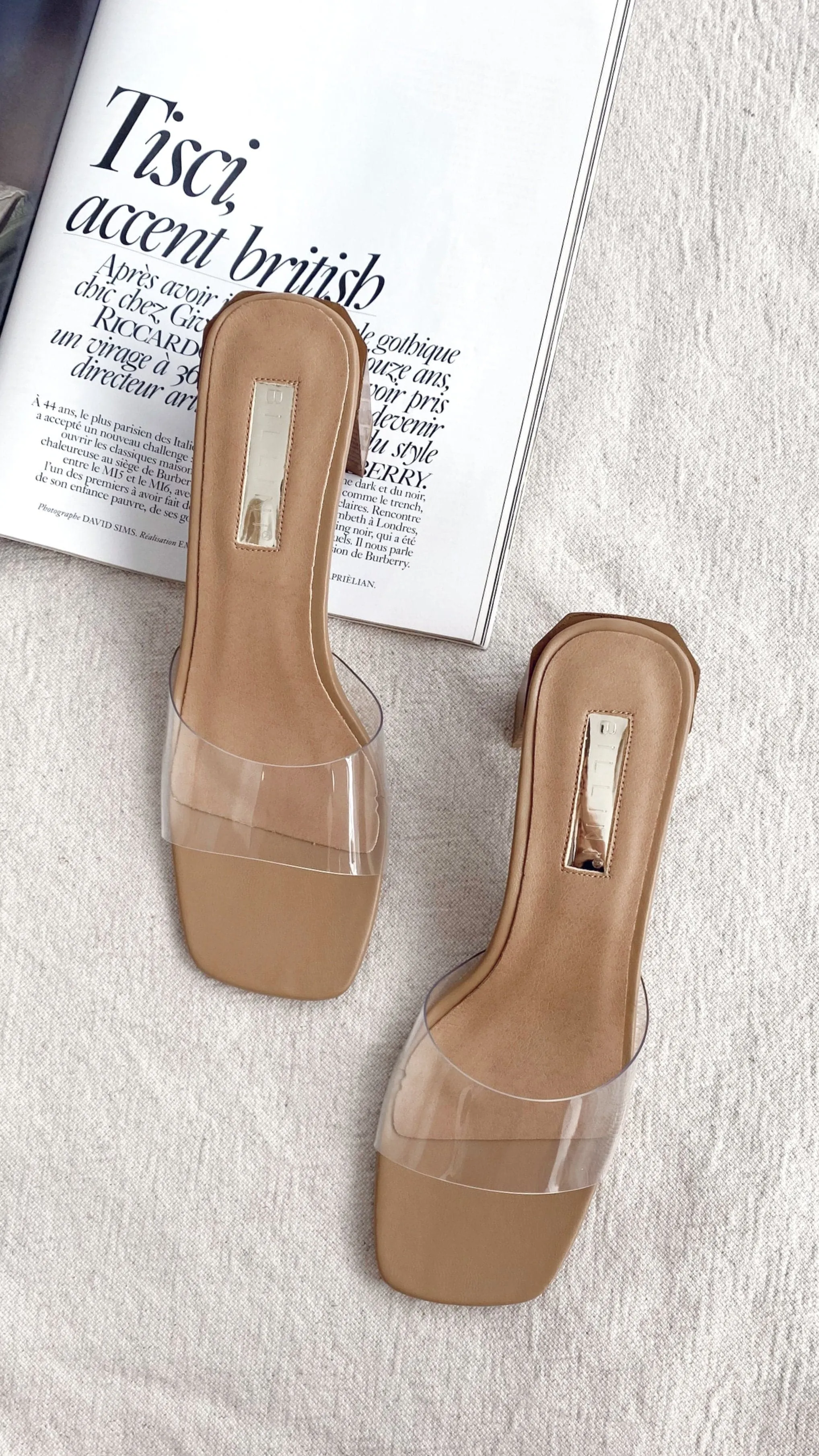 Lucy Heel - Argile/Transparent