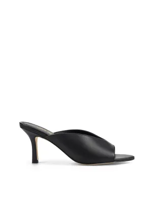 Mules à bout pointu Mabel - Cuir noir