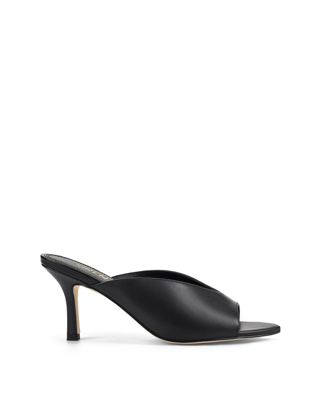 Mules à bout pointu Mabel - Cuir noir