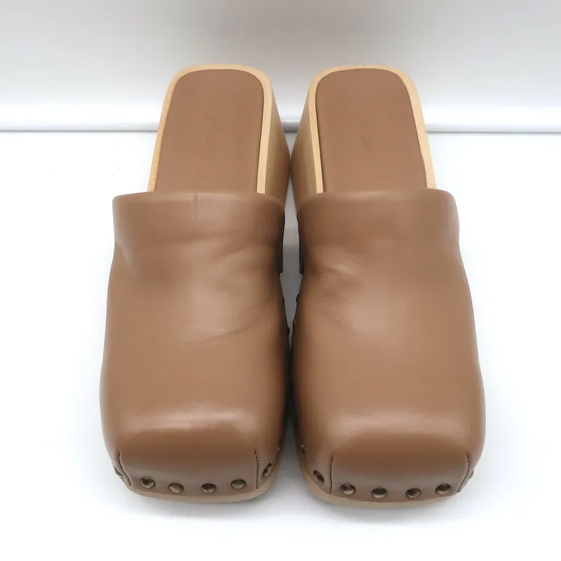 Sabots Marsell Bottone en cuir noisette taille 37 Mules à plateforme
