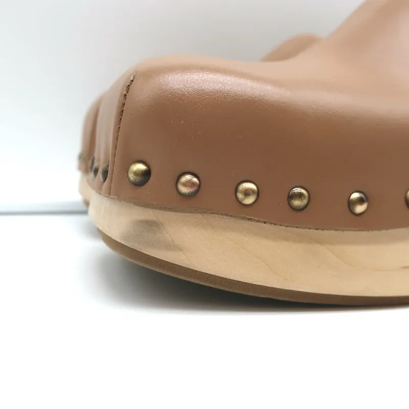 Sabots Marsell Bottone en cuir noisette taille 37 Mules à plateforme