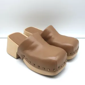Sabots Marsell Bottone en cuir noisette taille 37 Mules à plateforme