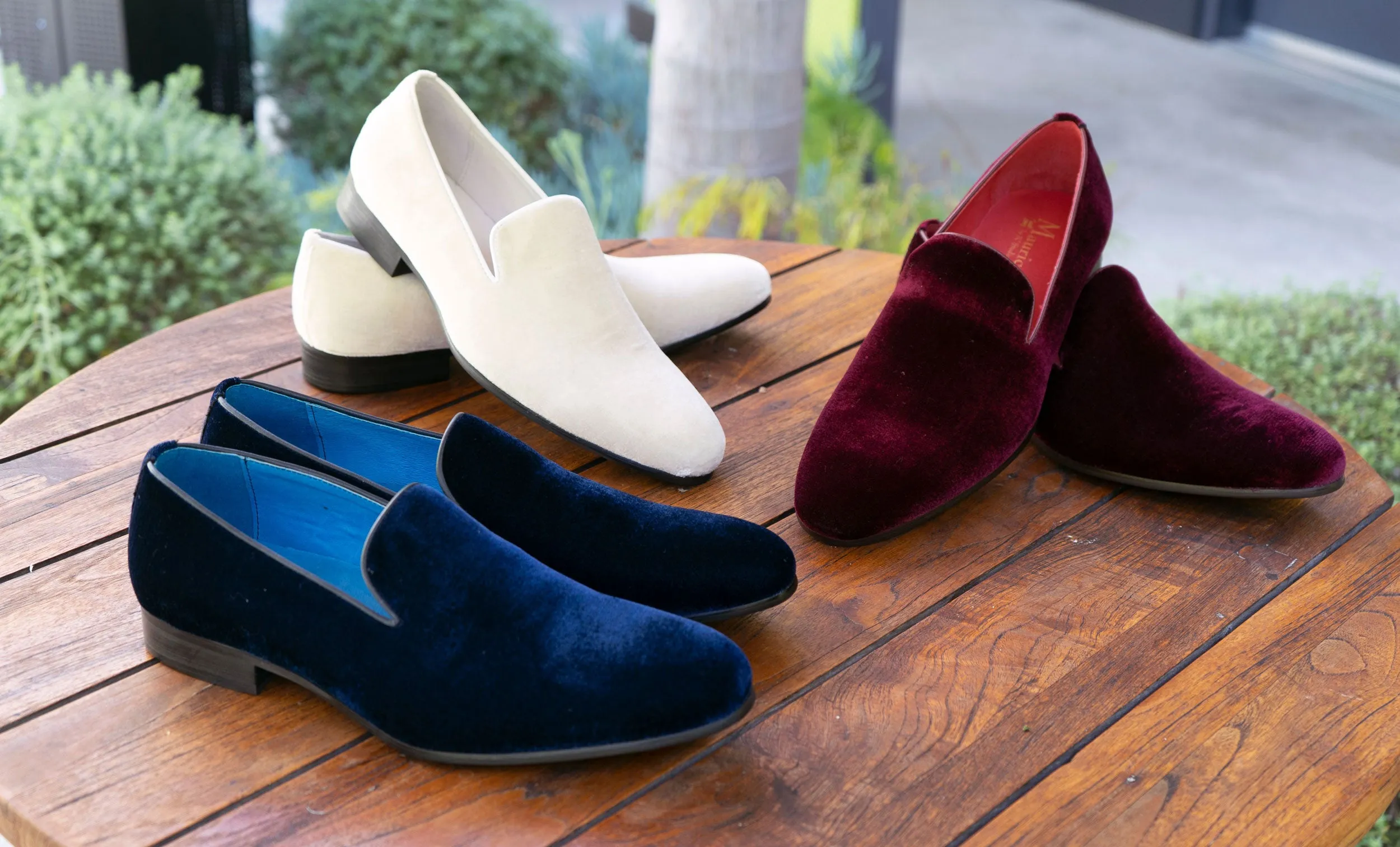 Maurice Velvet Venetian Loafer Bourgogne