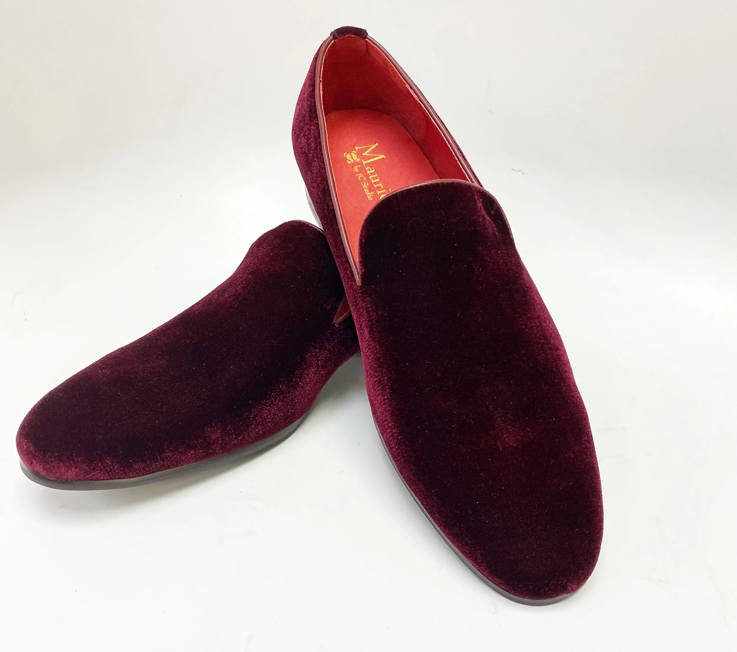 Maurice Velvet Venetian Loafer Bourgogne