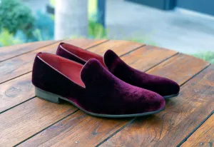 Maurice Velvet Venetian Loafer Bourgogne