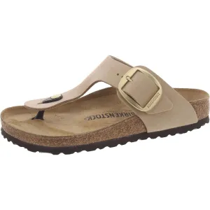 Sandales pour hommes à semelle intérieure en similicuir avec bride à l'orteil
