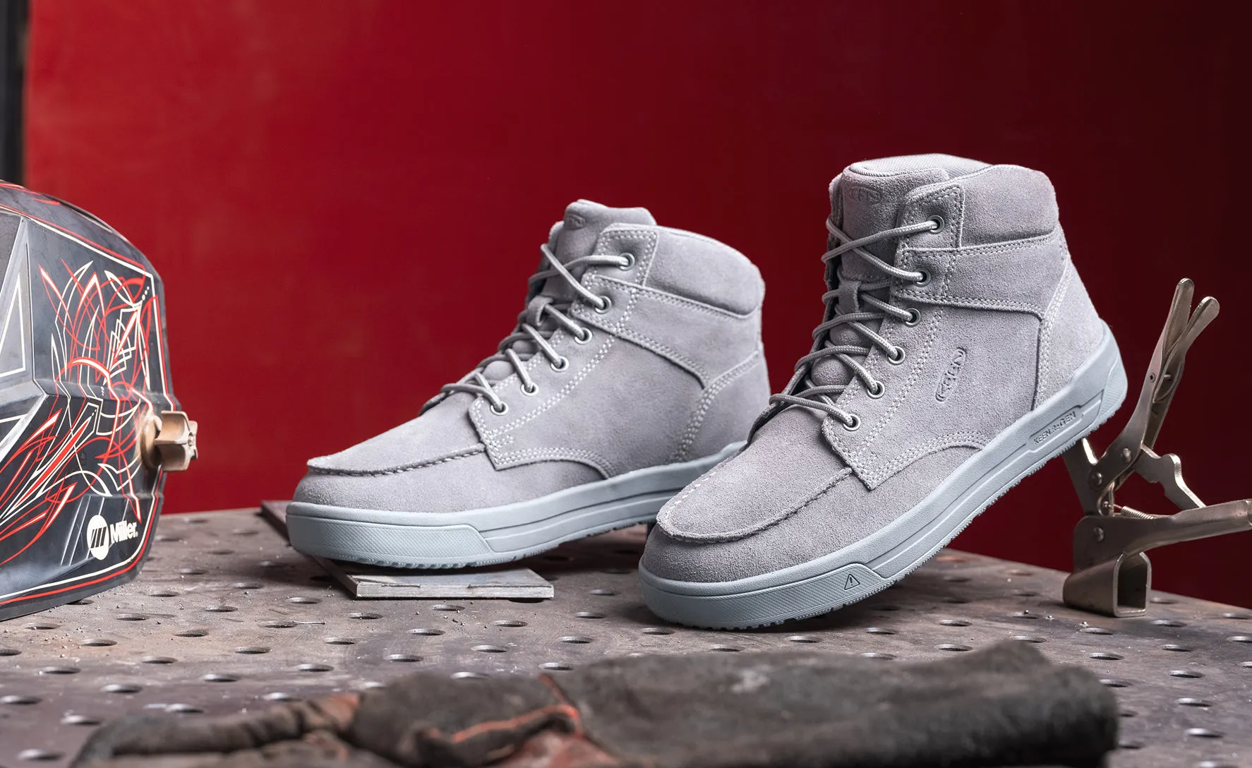 Botte Gibson pour Hommes (Embout Souple) | Gris Acier/Gris Acier