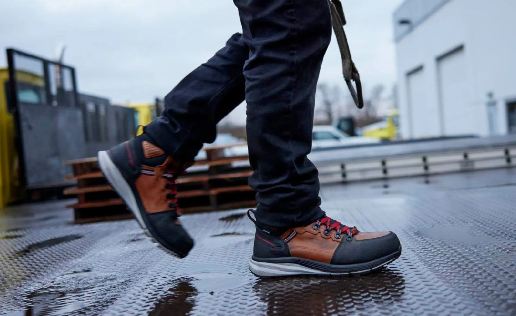 Botte imperméable Red Hook pour homme (embout en carbone) | Tabac/Noir