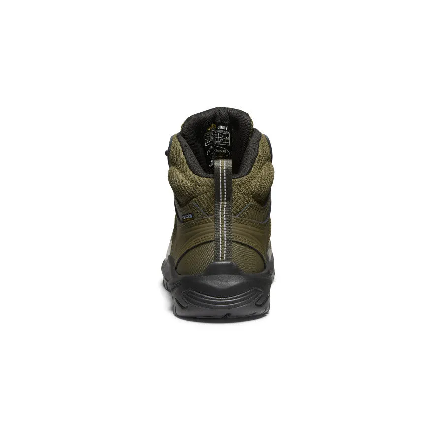 Reno pour Hommes Mi-Haute Imperméable (Bout Souple) | Vert Olive Foncé/Noir