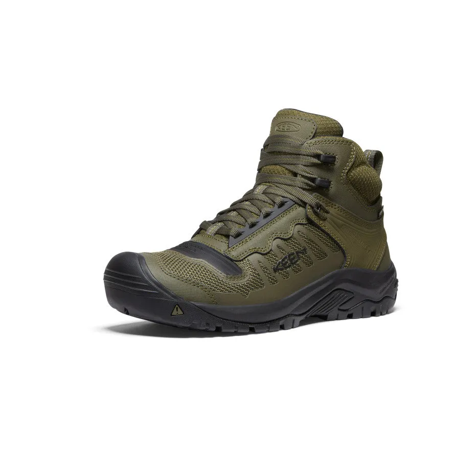 Reno pour Hommes Mi-Haute Imperméable (Bout Souple) | Vert Olive Foncé/Noir