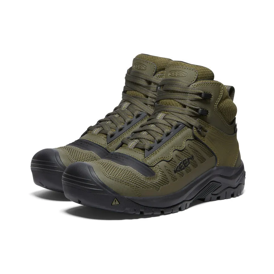 Reno pour Hommes Mi-Haute Imperméable (Bout Souple) | Vert Olive Foncé/Noir