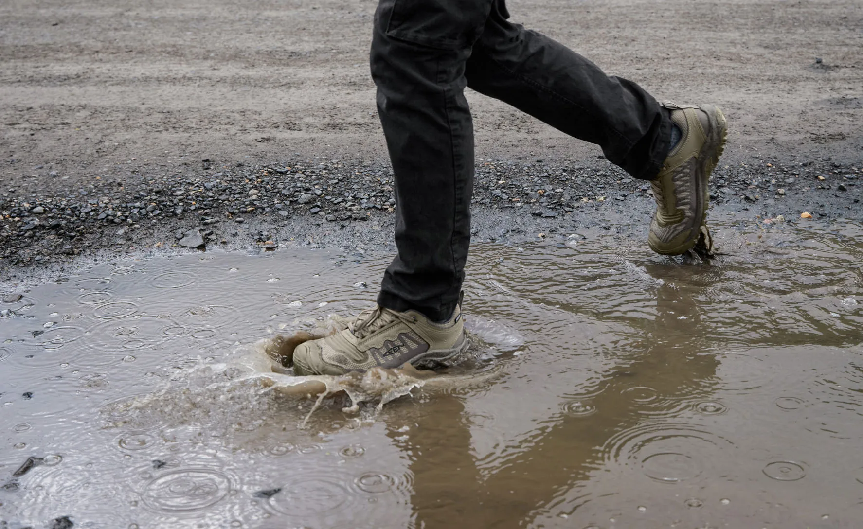 Reno pour Hommes Imperméable (Bout Souple) | Bringé/Morille