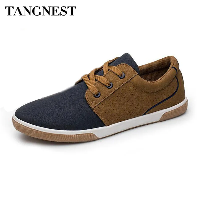 Baskets Homme Casual à Bout Rond Lacets Chaussures Plates