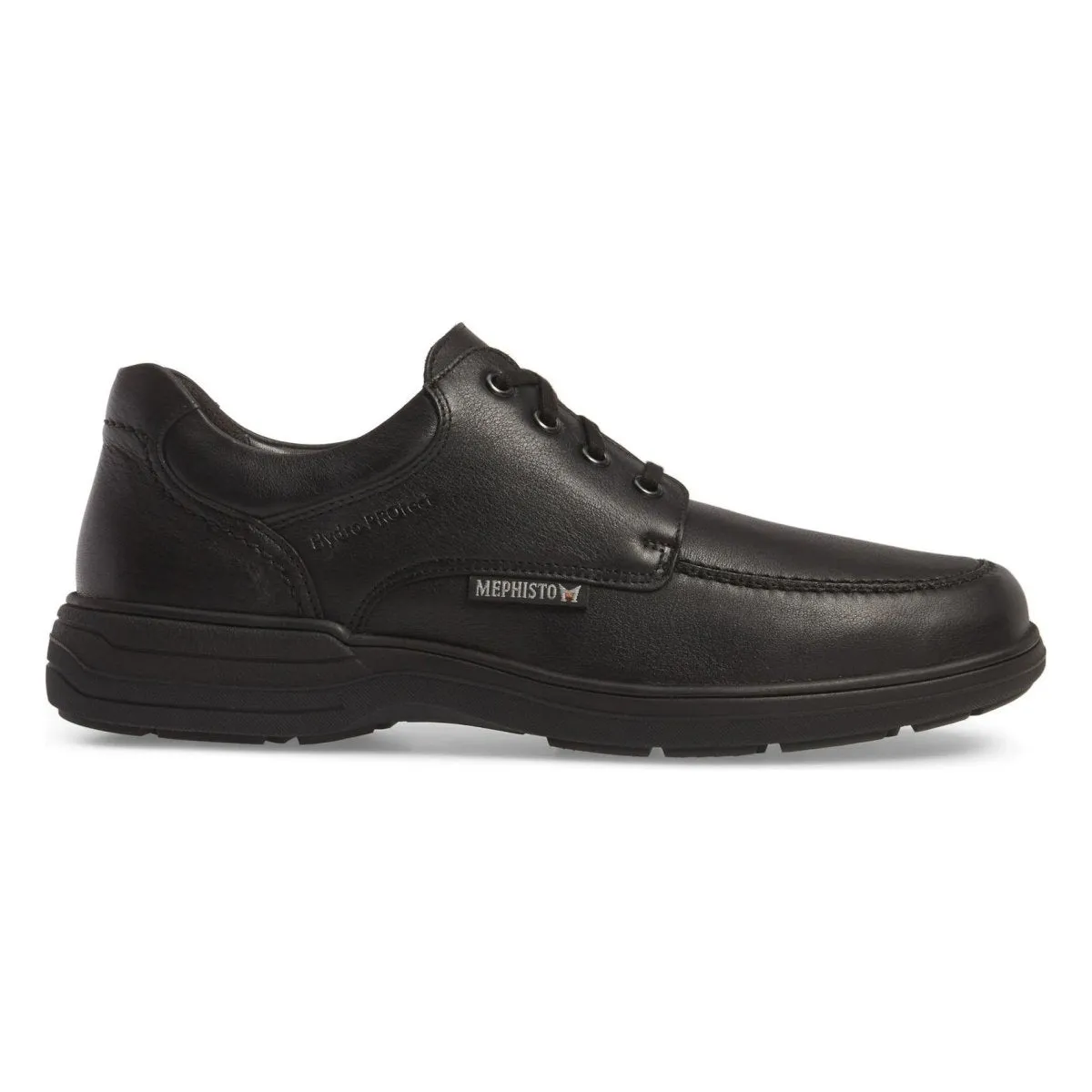 Mephisto Hommes DoukHydroProtect Derby à Bout Rond Noir Imperméable