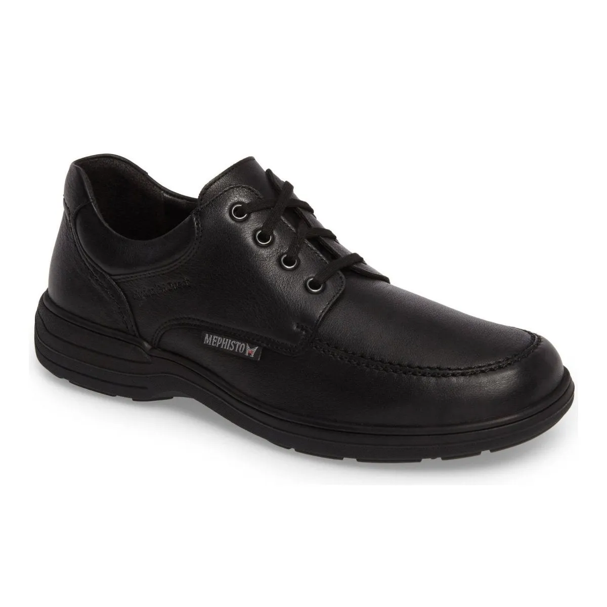 Mephisto Hommes DoukHydroProtect Derby à Bout Rond Noir Imperméable