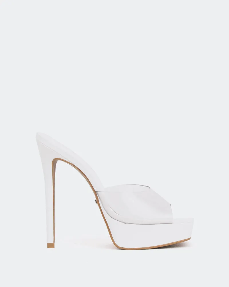 Meredith, Vinyle Blanc Transparent/Blanc