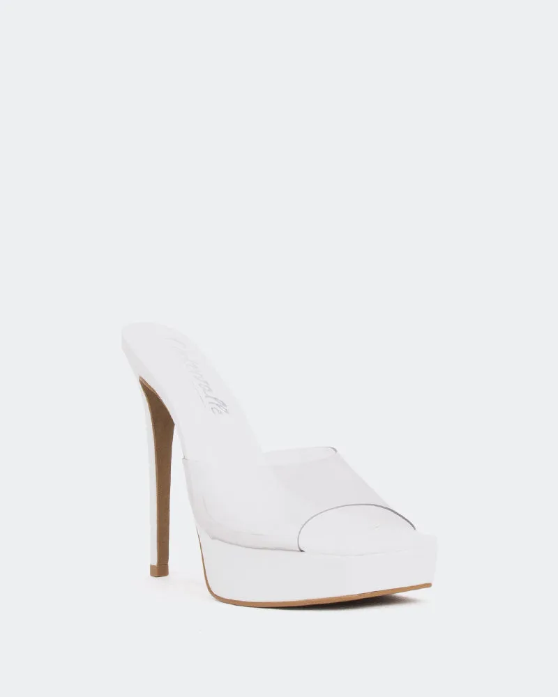 Meredith, Vinyle Blanc Transparent/Blanc