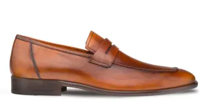 Mezlan Penny Loafer en veau cognac