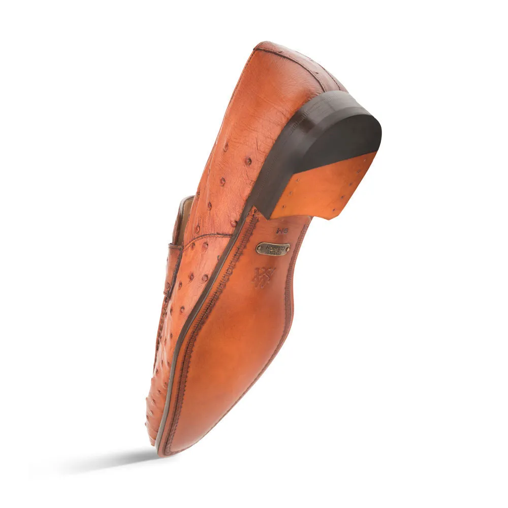 Mezlan Lisbon Mocassin en Autruche Brandy