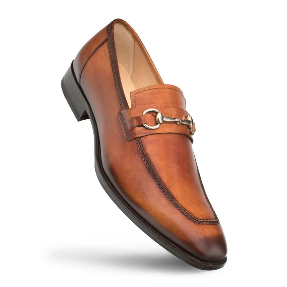 Mezlan Mocassin ornementé Cognac/Rouille