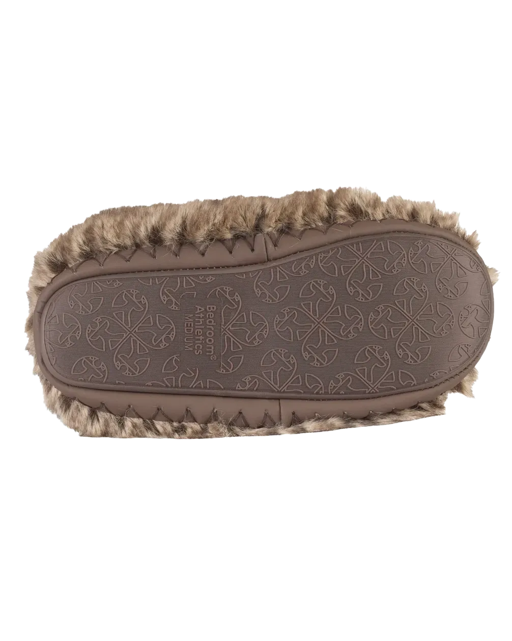 Bottes pantoufles en fausse fourrure Monroe en taupe foncé