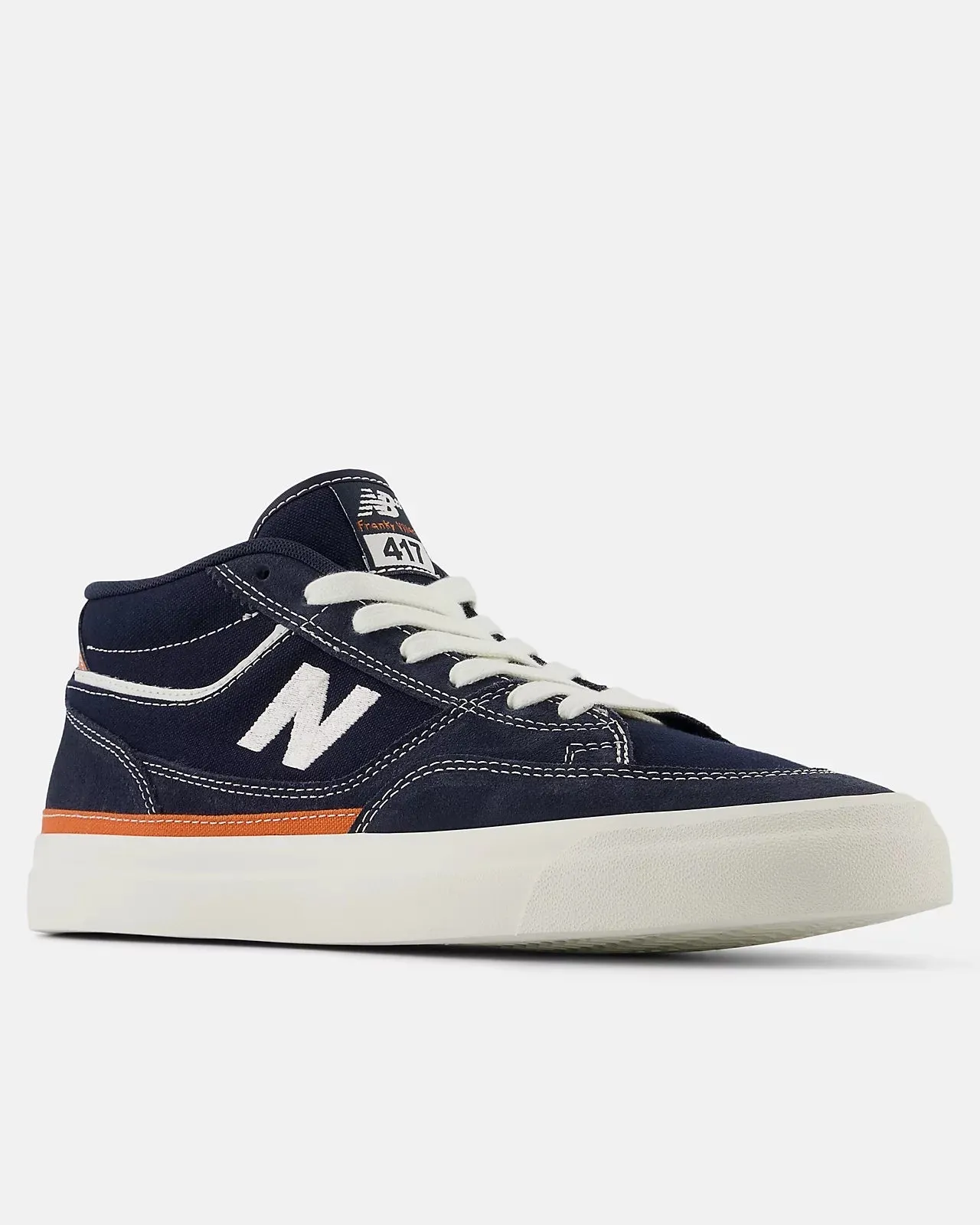 New Balance Sneakers Franky Villani 417 Chaussures Signature en Bleu Marine & Orange