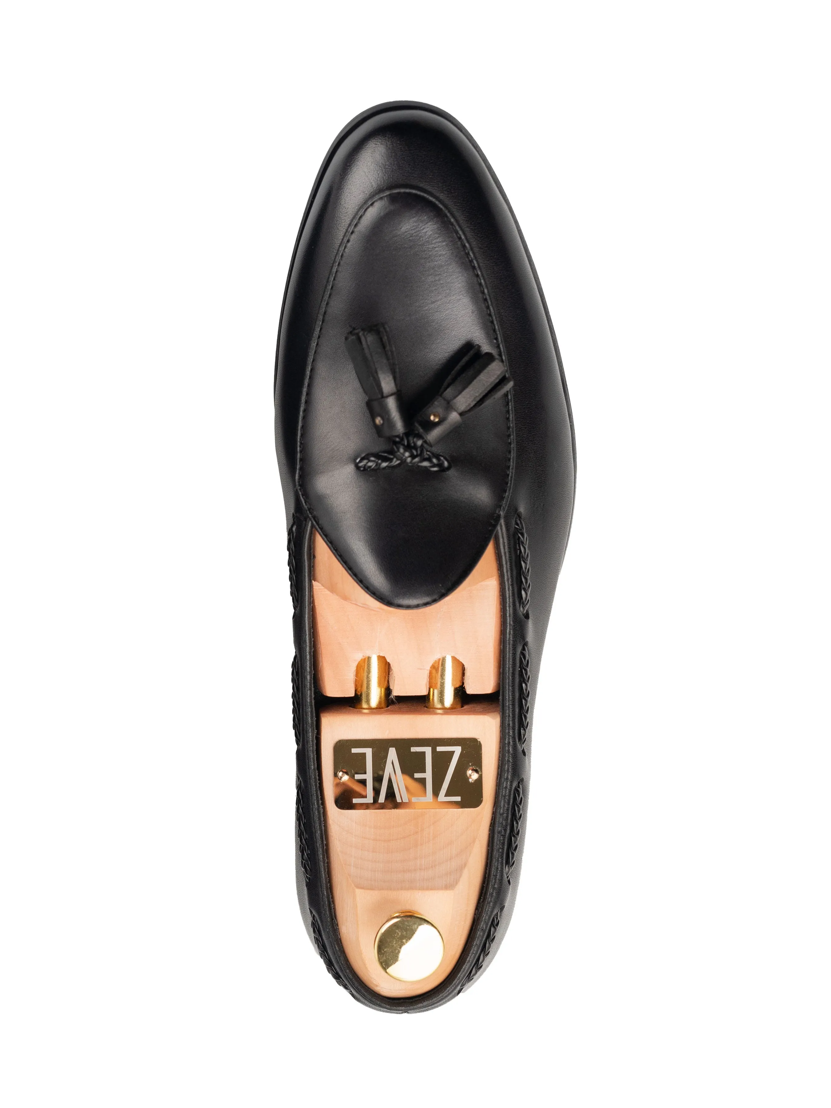 Noel Belgian Loafer à Pompon - Noir Uni