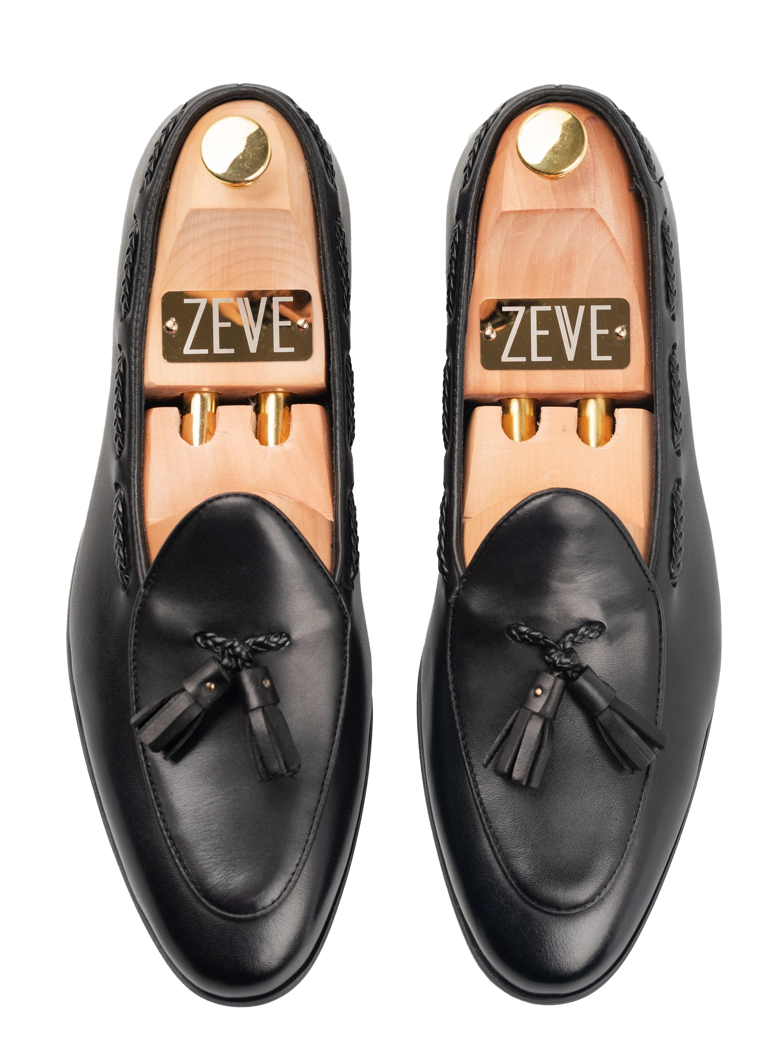 Noel Belgian Loafer à Pompon - Noir Uni