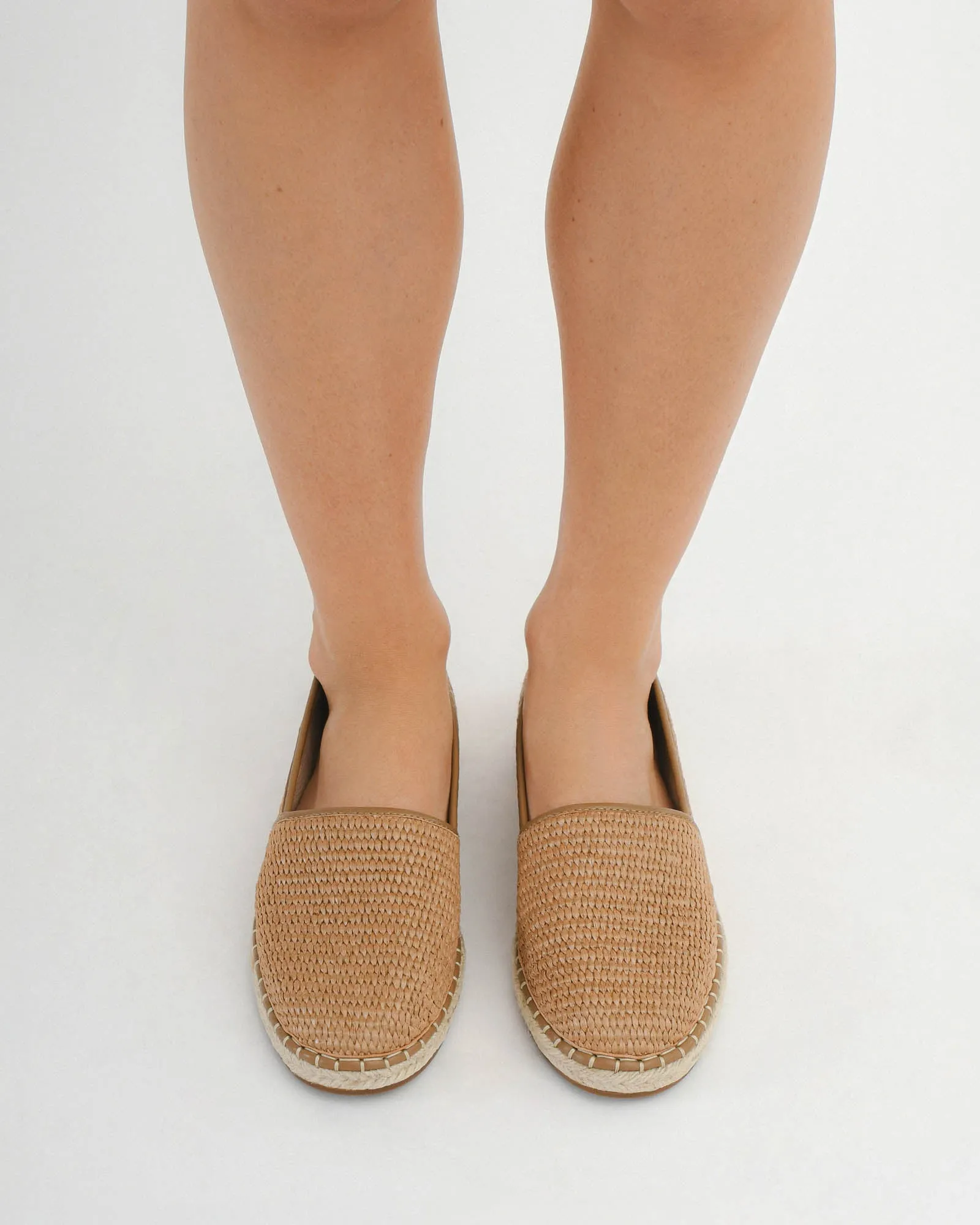 OAKLEY MOCASSINS BEIGE RAFFIA