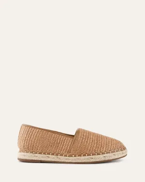 OAKLEY MOCASSINS BEIGE RAFFIA