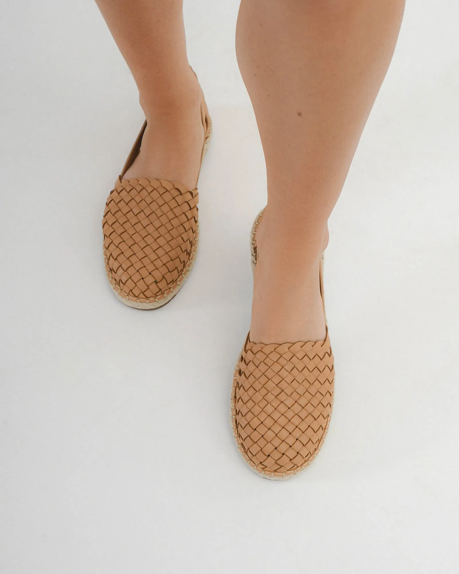 OAKLEY MOCASSINS BEIGE RAFFIA