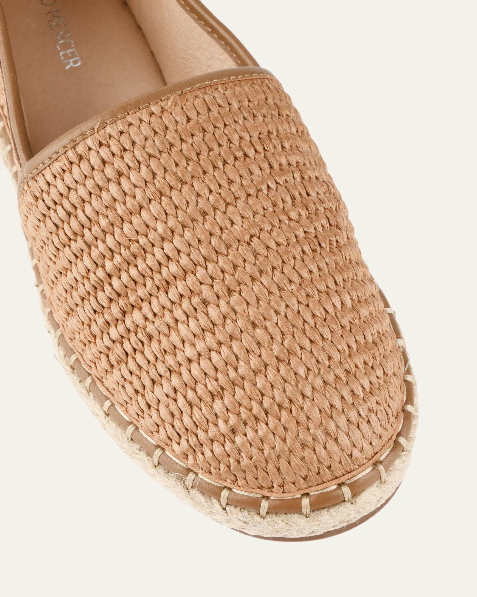 OAKLEY MOCASSINS BEIGE RAFFIA