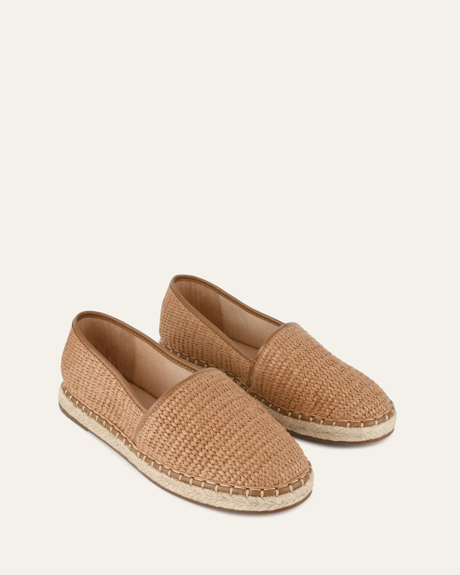 OAKLEY MOCASSINS BEIGE RAFFIA