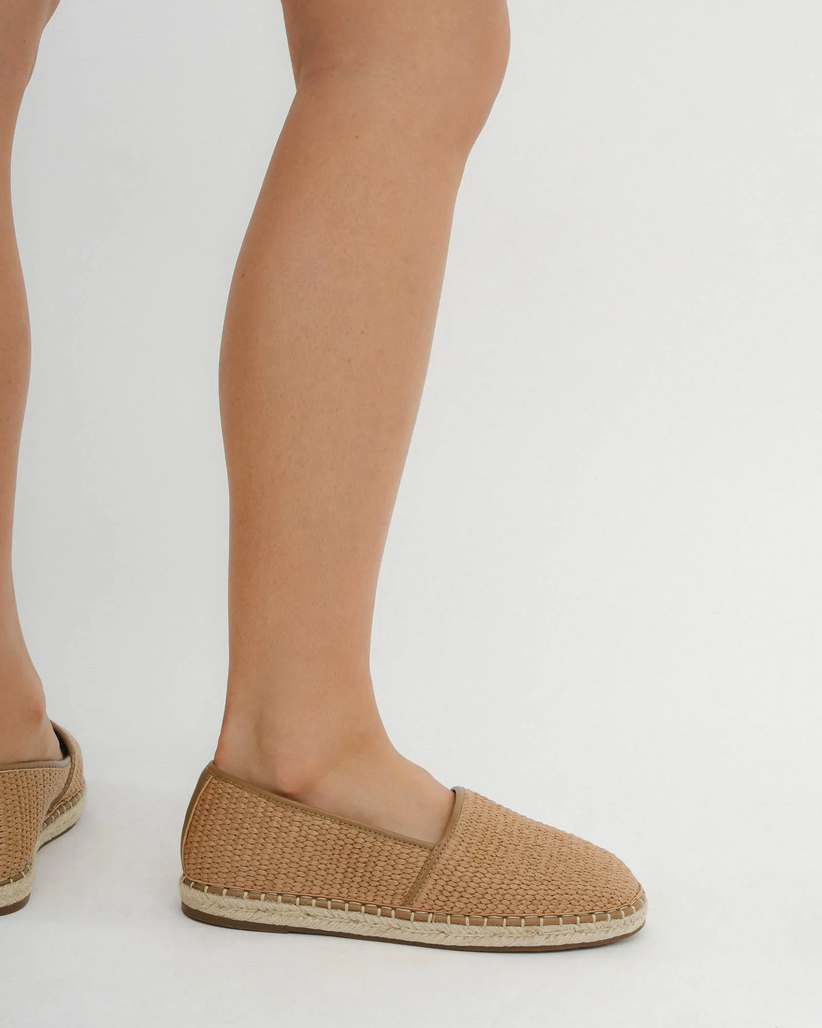OAKLEY MOCASSINS BEIGE RAFFIA